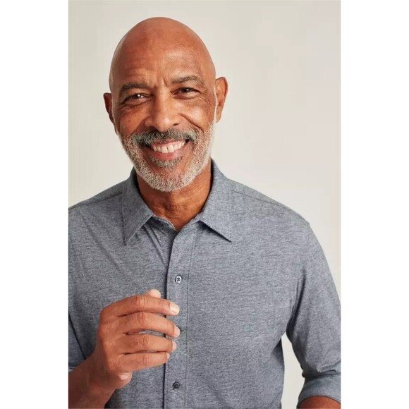 Bonobos Stretch Jersey Everyday Men's Shirt Striped Standard Fit Short M 275463 - Picture 3 of 13